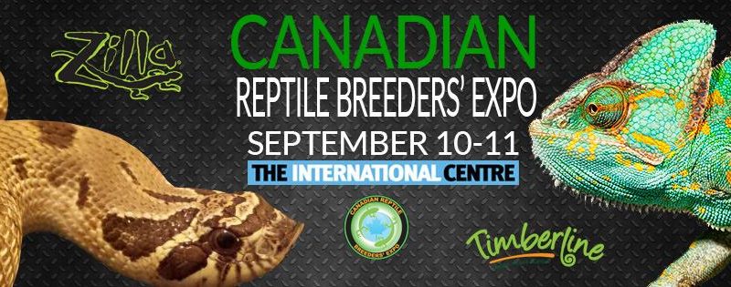 Canadian Reptile Breeders’Expo – 10-11 September 2016